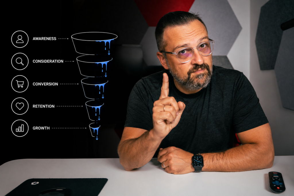 George Arabian, NVISION founder, pointing out the friction points draining revenue in a customer journey