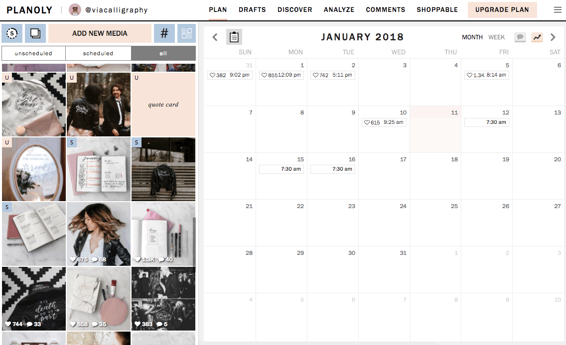 Apps for Instagram - Planoly Feed Planner