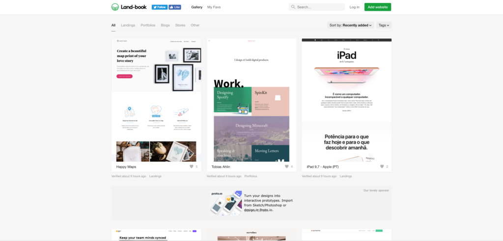 Our Favourite Sites for finding Web Design Inspiration - Land-book