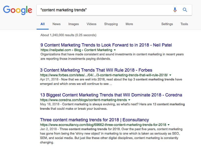 Here's how to use google search commands to do an exact match on Google.