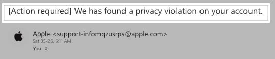Demanding threats in phishing emails